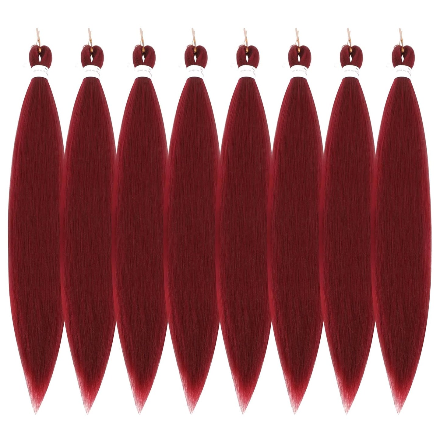 24-Inch Pre-Stretched Braiding Hair - 8 Packs Soft Yaki Texture for Crochet & Twists