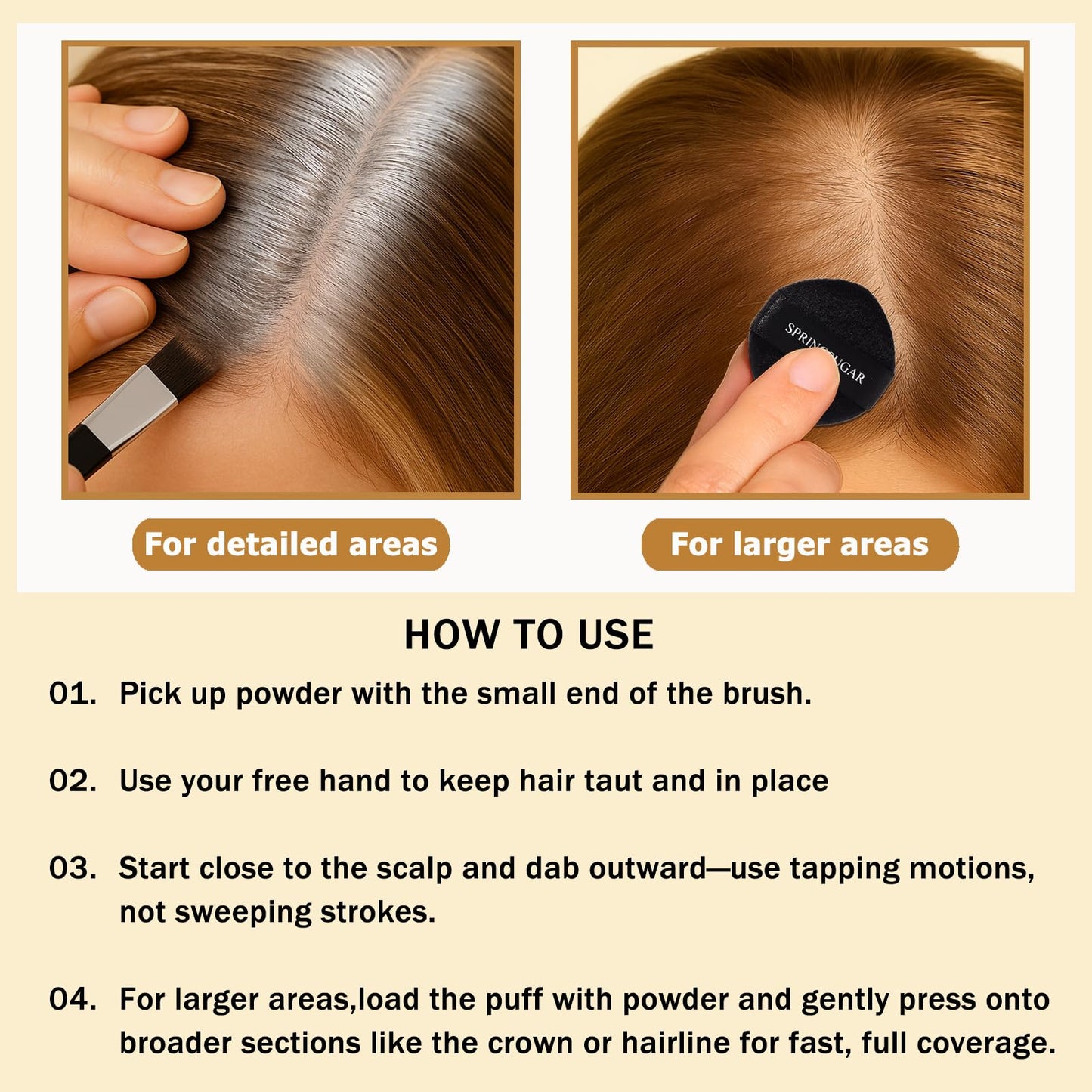 Root Touch Up Hair Color – 3 Color Blendable Hairline Powder for Gray Coverage, Root Cover Up & Thinning Edges – 48H Sweat Resistant, Natural Finish for Women & Men – Blonde
