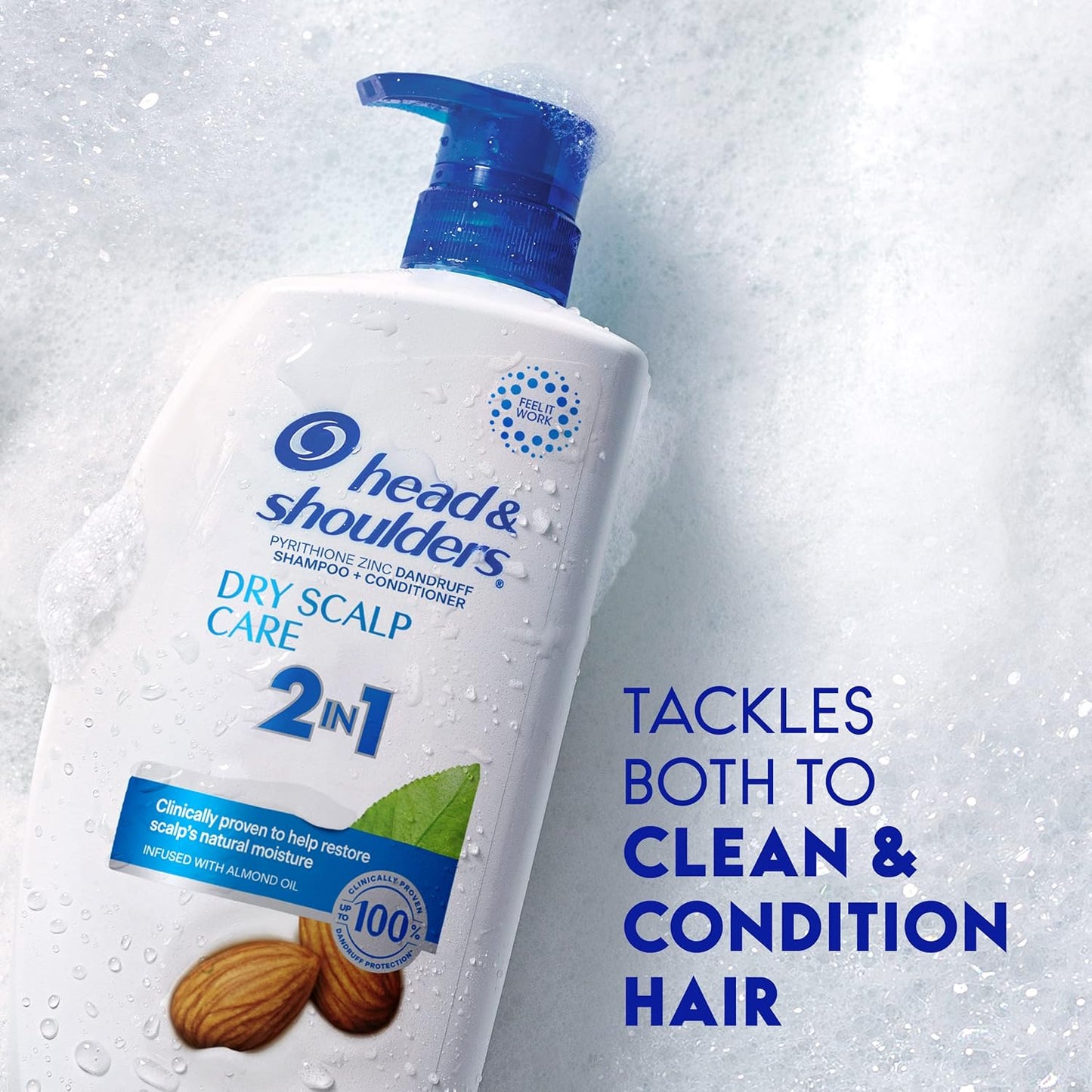 Head & Shoulders 2-in-1 Anti-Dandruff Shampoo & Conditioner for Dry Scalp, 28.2 oz