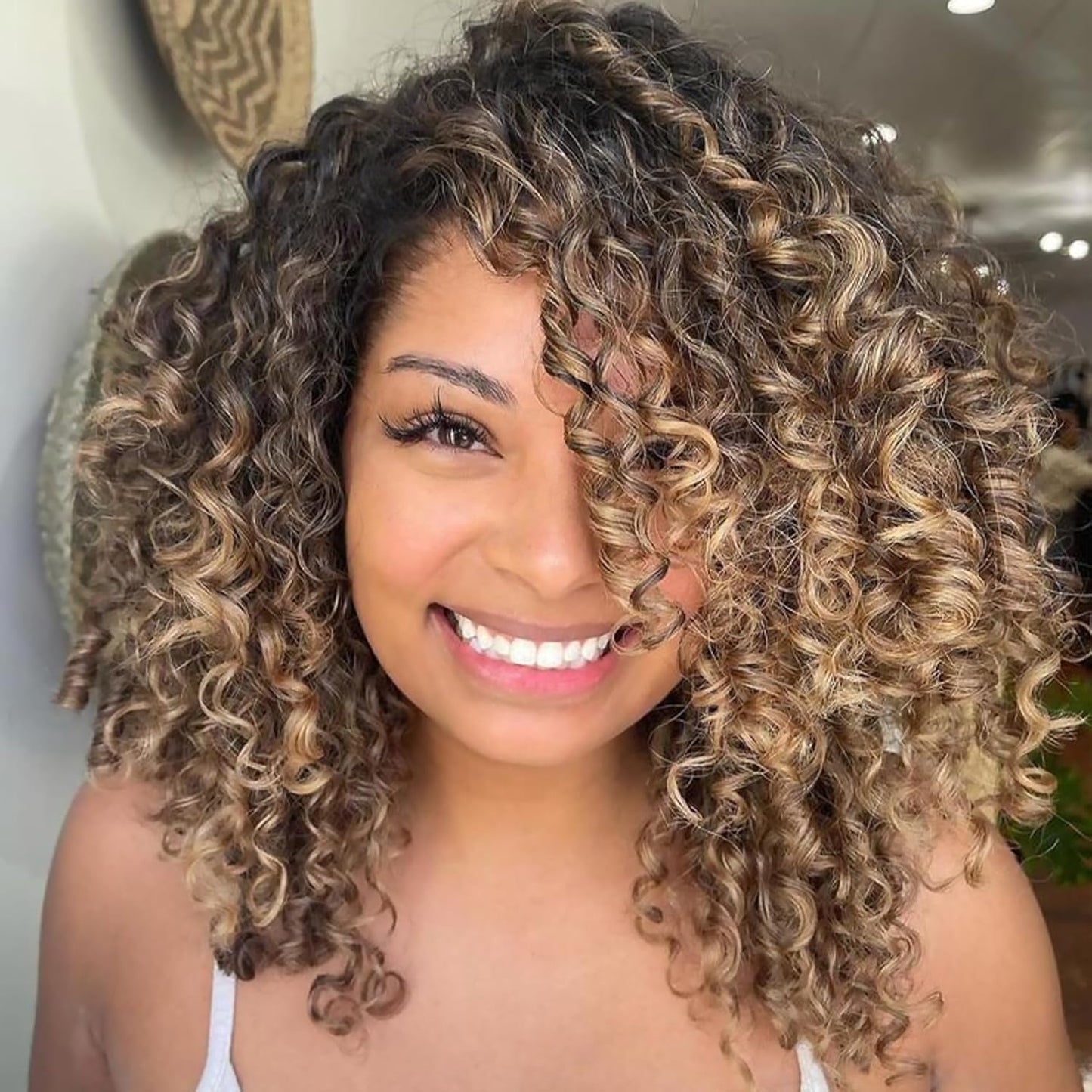 GoGo Curl Crochet Hair 10 Inch - 8 Packs Ombre Brown Water Wave Extensions for Black Women