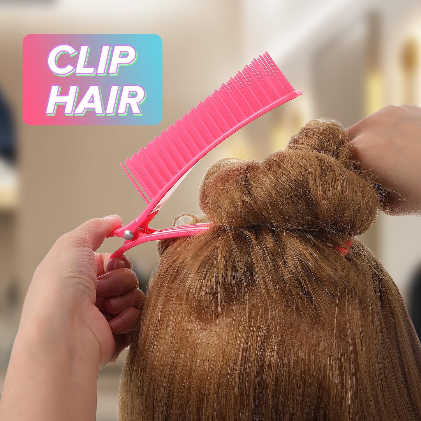 5 Pcs Grip Clips for Hair Sectioning Multifunctional Perm and Dyeing Hair Salon Grip Clip Suitable for Distribution, Styling, Cutting, Dyeing, Salon and Home Diy Hairdressing Essentials