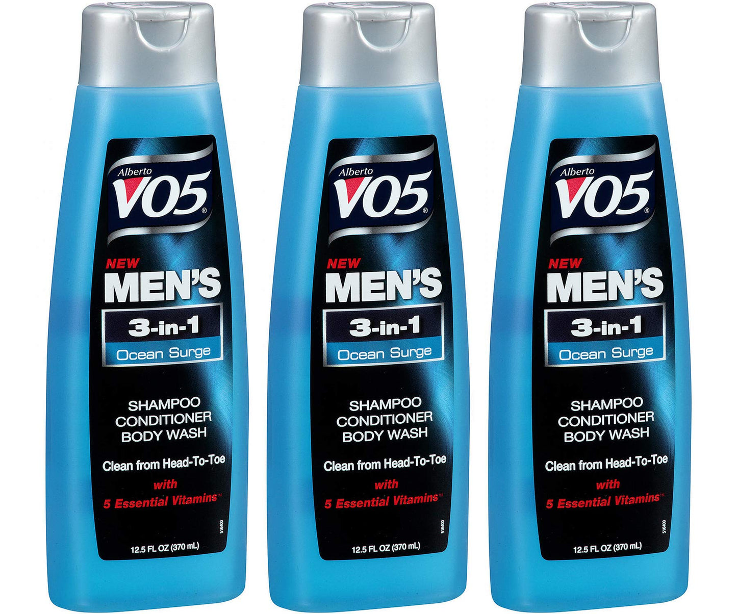 3 Pk, Alberto VO5 Men's 3-in-1 Shampoo Conditioner Body Wash , Ocean Surge 12 fl. oz.