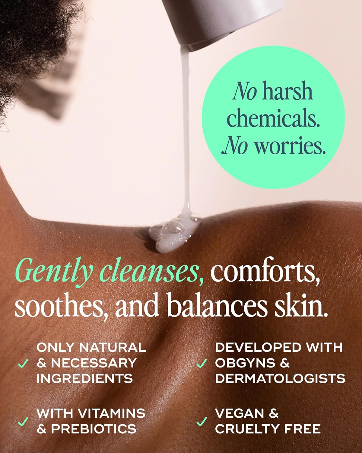Fragrance-Free Feminine Wash - pH-Balanced Hydrating Cleanser for Sensitive Skin, 250ml