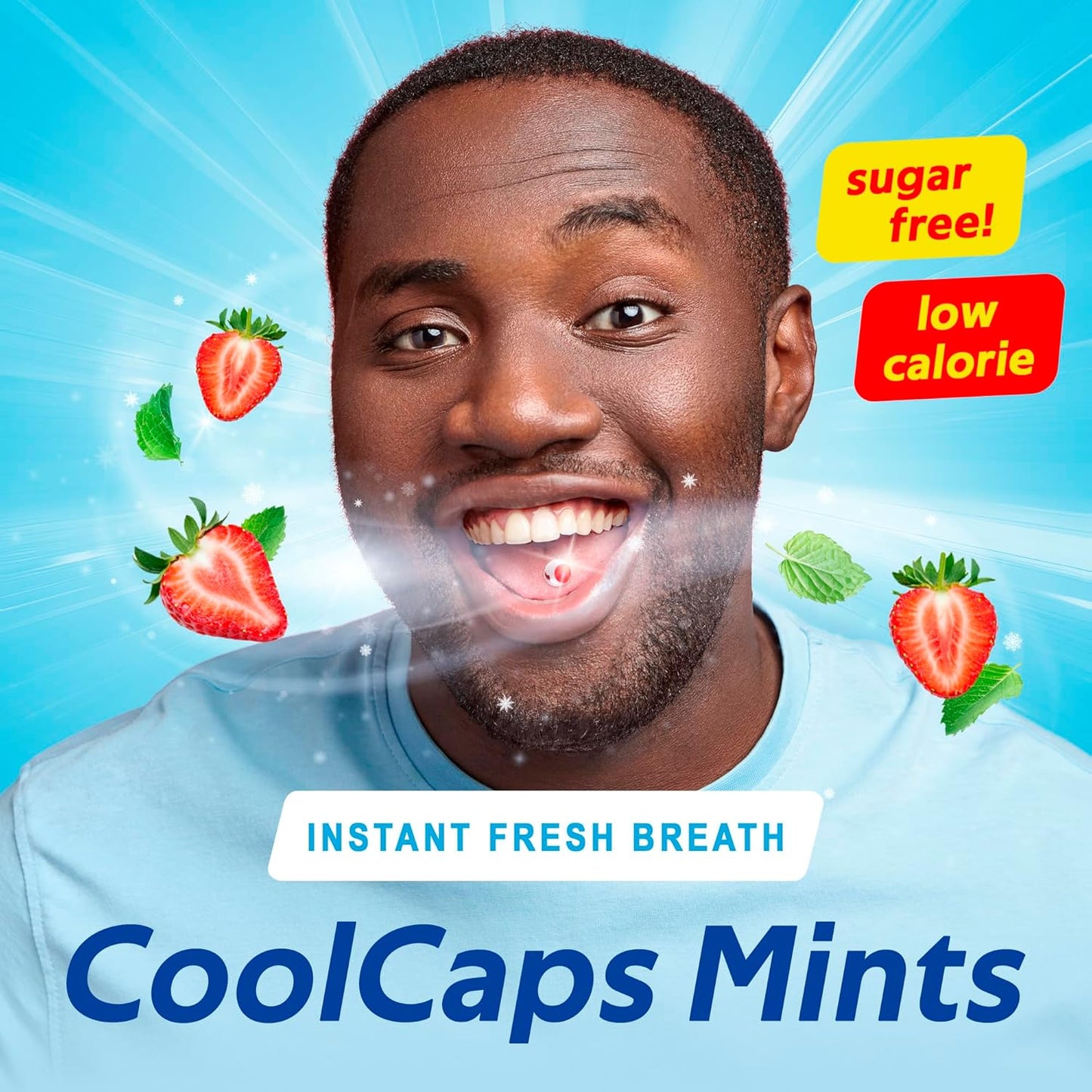 PaperMints CoolCaps - Sugar-Free Instant Fresh Breath Mints, 4 Pack (160 Capsules) for Halitosis & Dry Mouth Relief