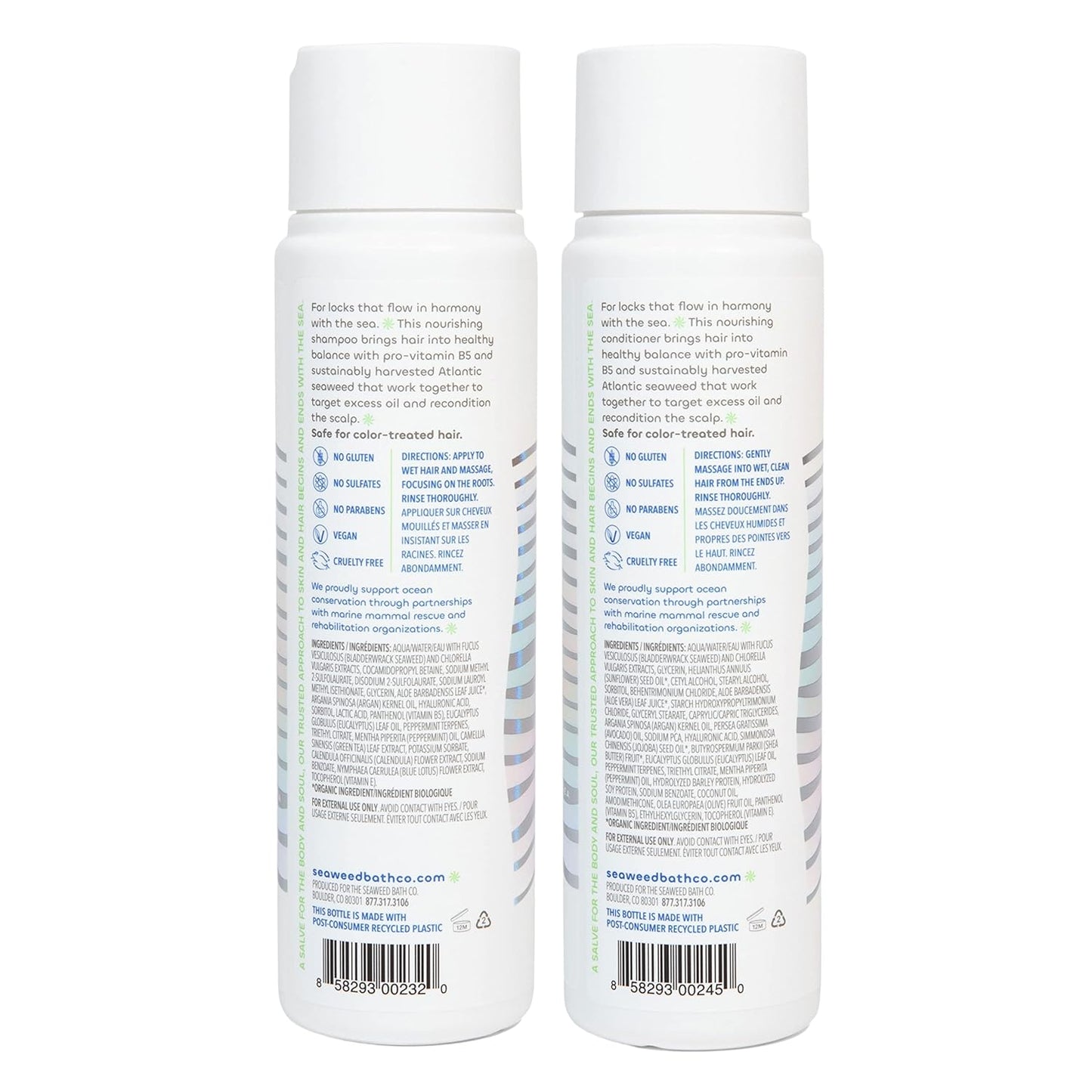 Gentle Shampoo & Conditioner Set - Unscented Hair Care with Hyaluronic Acid & Argan Oil for Sensitive Scalps - 12 oz (Pack of 2)
