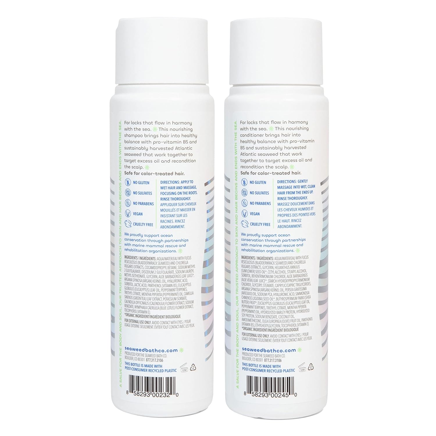 Gentle Shampoo & Conditioner Set - Unscented Hair Care with Hyaluronic Acid & Argan Oil for Sensitive Scalps - 12 oz (Pack of 2)