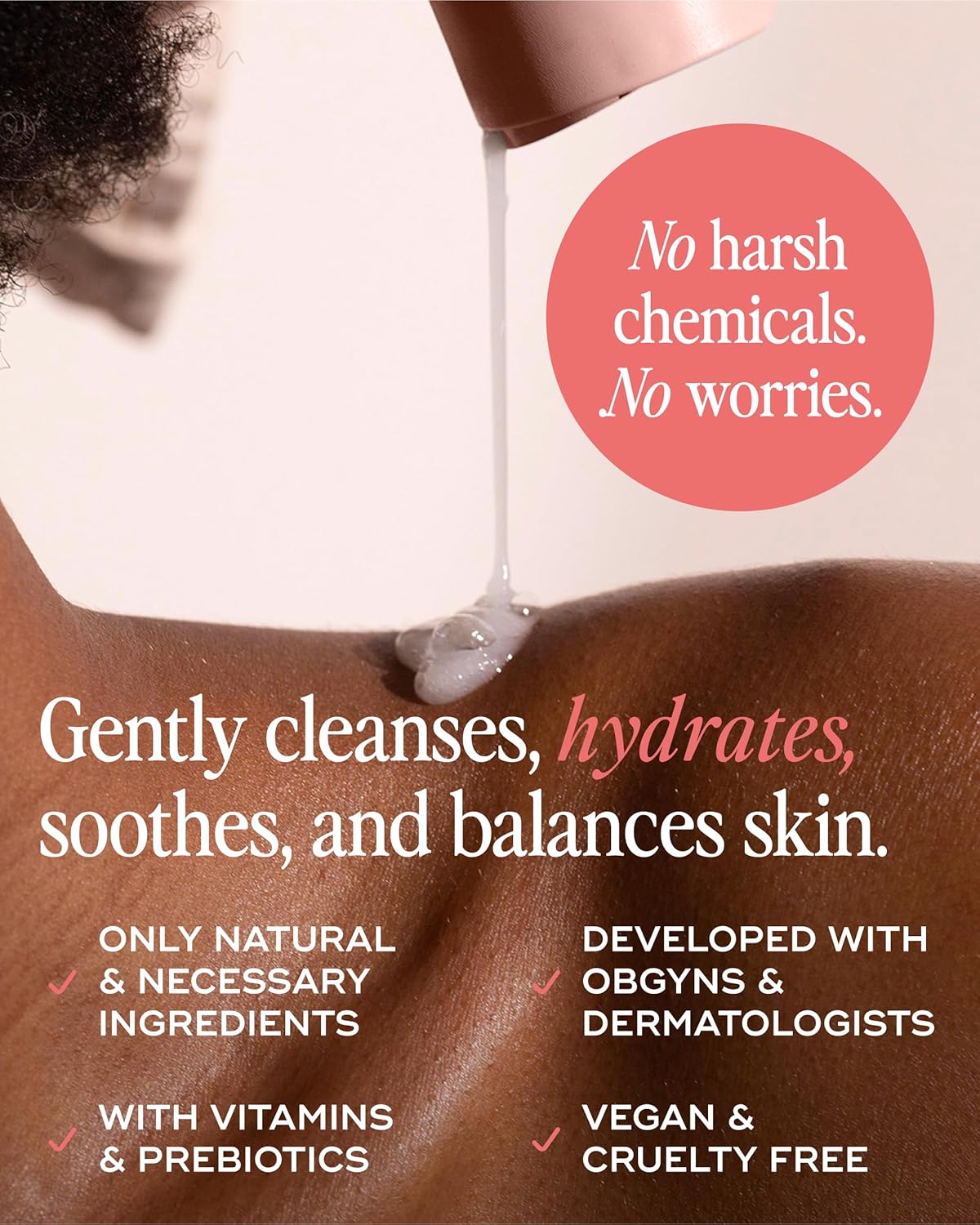 Fragrance-Free Feminine Wash - pH-Balanced Hydrating Cleanser for Sensitive Skin, 250ml