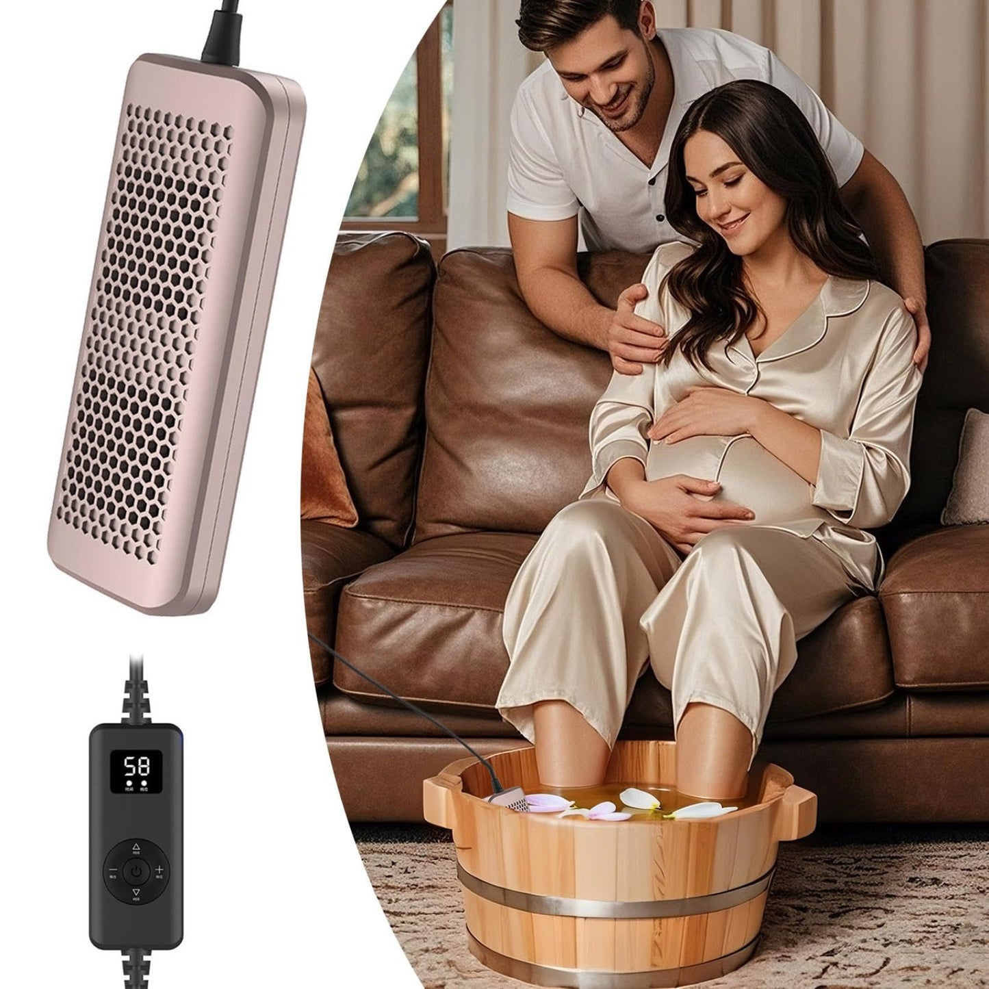 Hydrogen Foot Bath SPA Machine - Ionic Foot Bath Detox Machine, SPE PEM Technology, 5000PP High Concentration, for Foot and Body Care