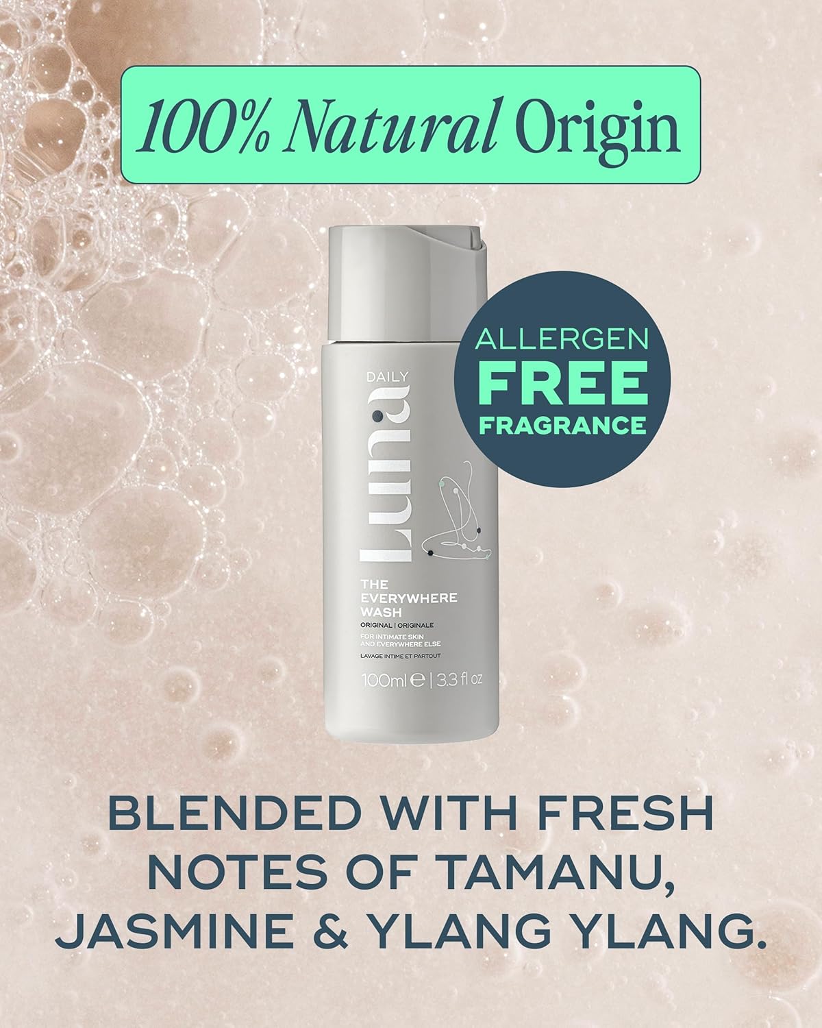Fragrance-Free Feminine Wash - pH-Balanced Hydrating Cleanser for Sensitive Skin, 250ml