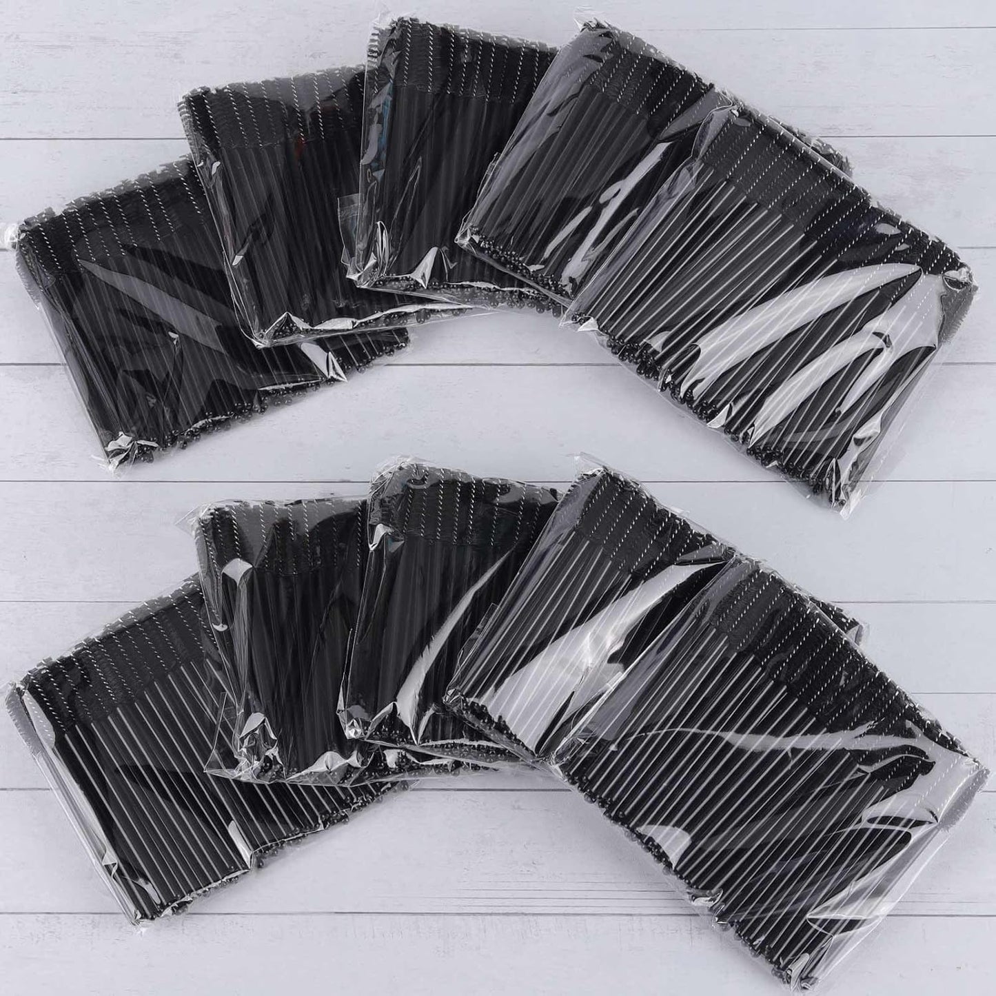 Disposable Mascara Wands - 1000 Colorful Eyelash Brushes & Spoolies for Extensions