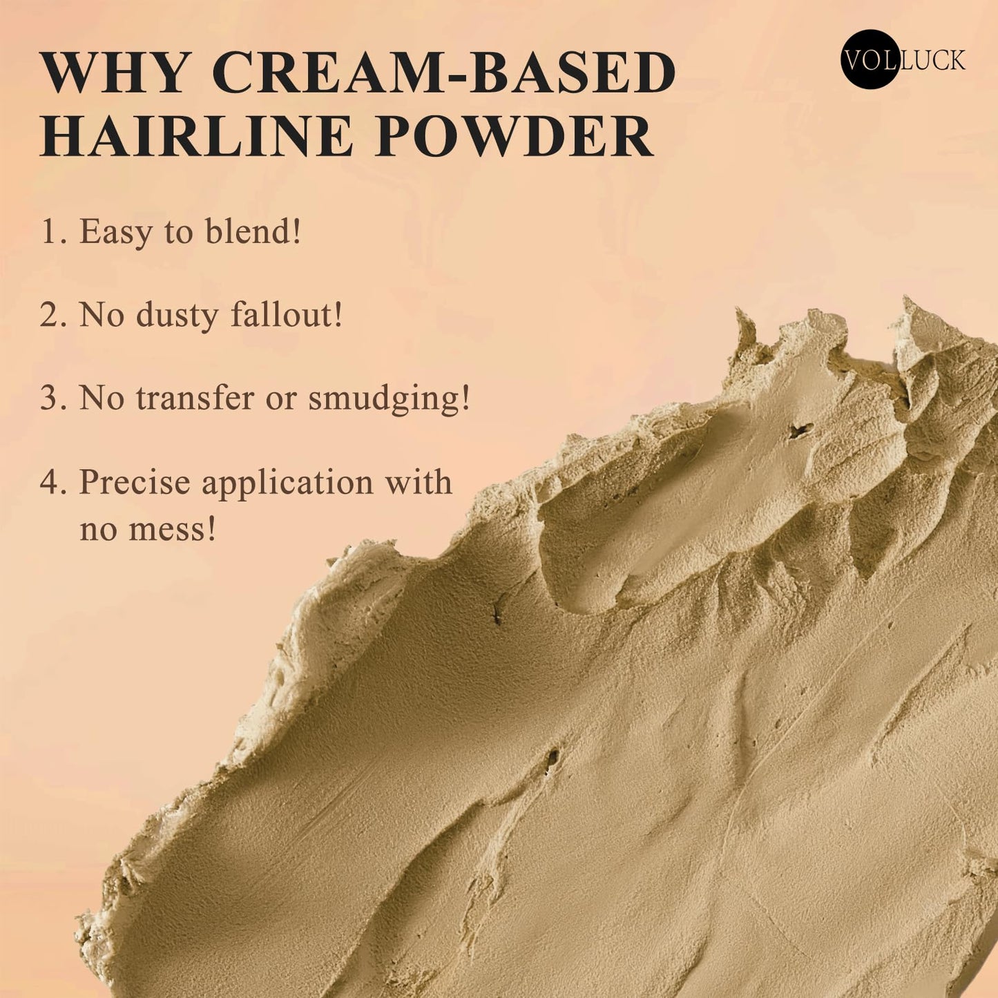 VOLLUCK Hairline Powder Instantly, Root Touch up Powder Hair Color Upgraded, Grey Root Cover up Conceals Hair Loss, Hairline Shadow for Women & Men for Thinning Hair Natural, Sweatproof (Medium Brown)