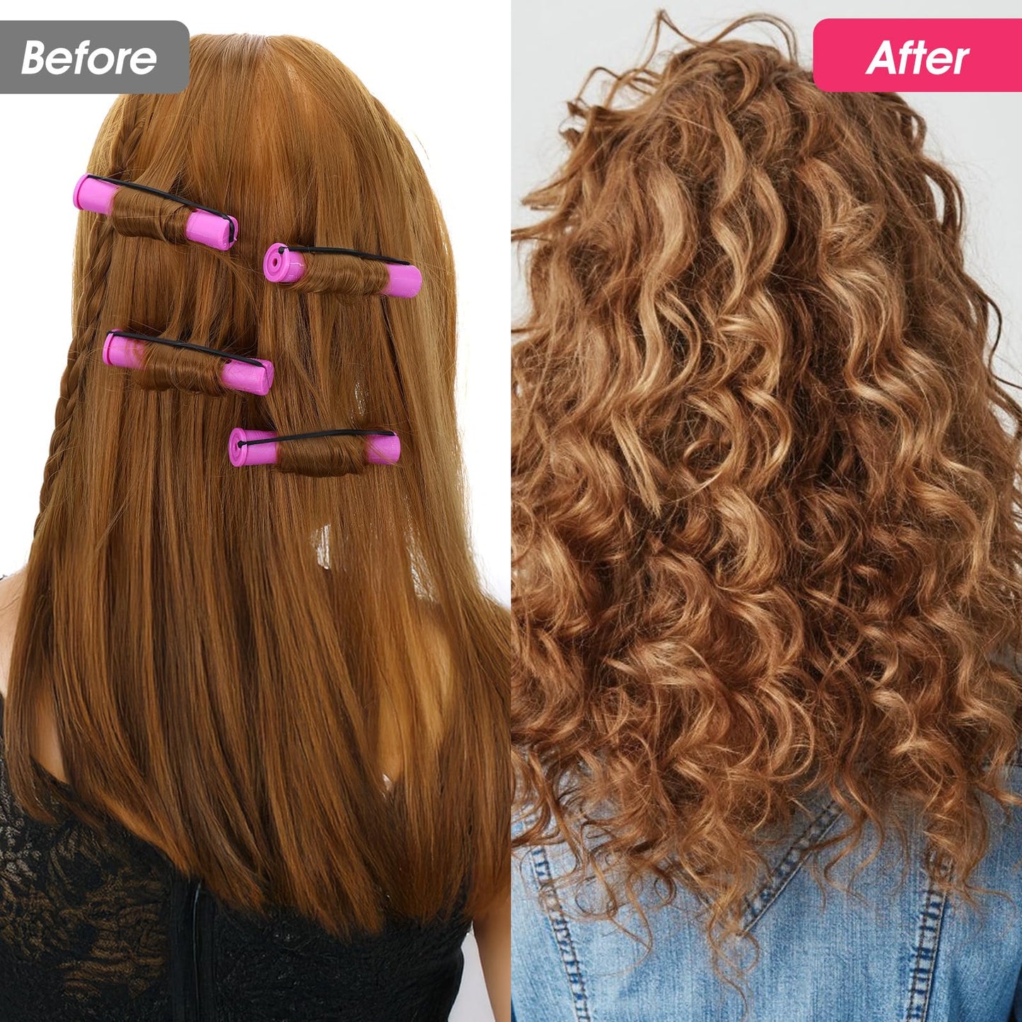 Classicseali 30PCS Perm Rollers,Purple Perm Rods for Black Women Bangs, Small Perm Rods DIY Hair Tools, Used to Create Different Types of Hairstyles at Home and Salon, Such as Curly and Wavy Hair