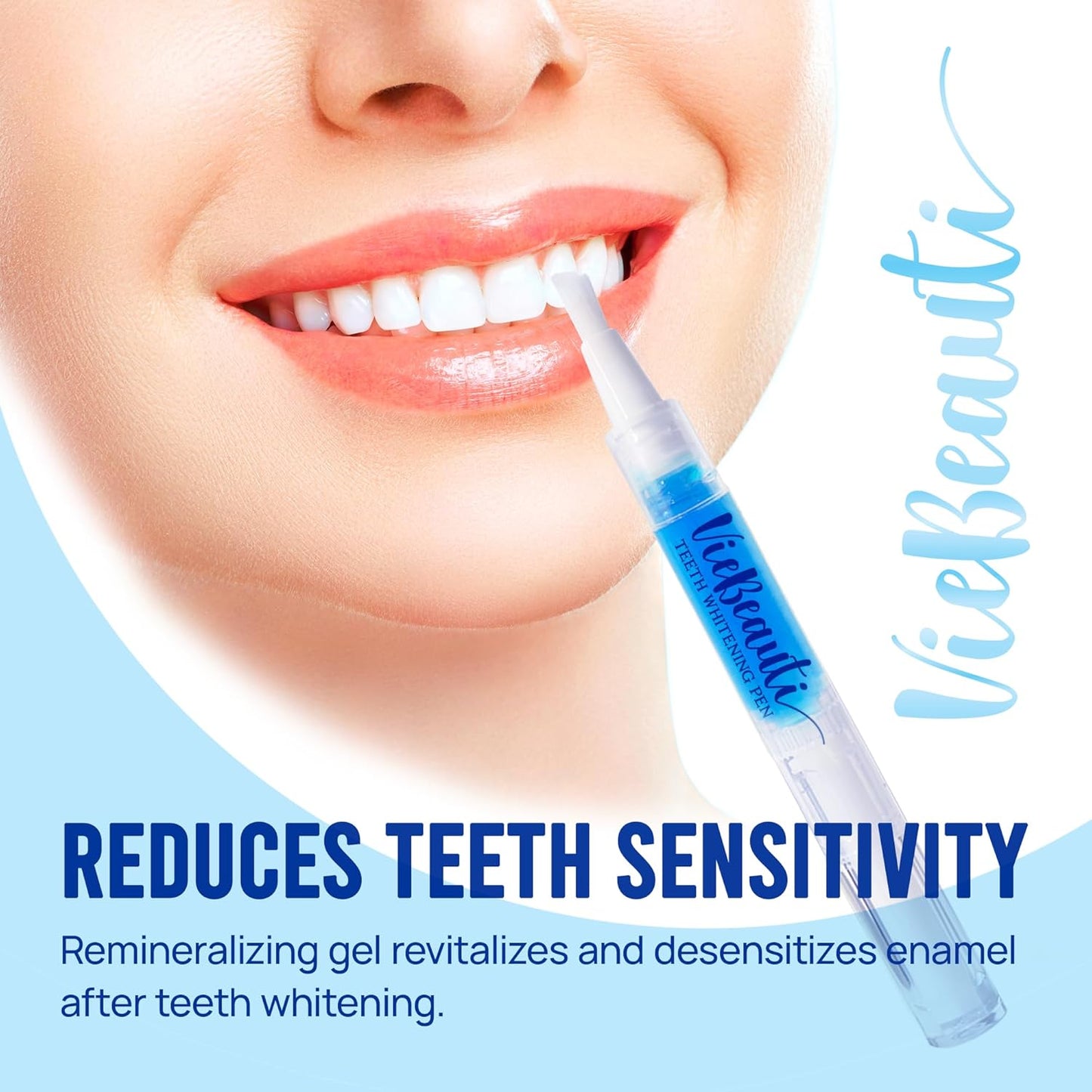 Teeth Whitening Pen Gel - No Sensitivity, Remineralizing Formula with Carbamide Peroxide