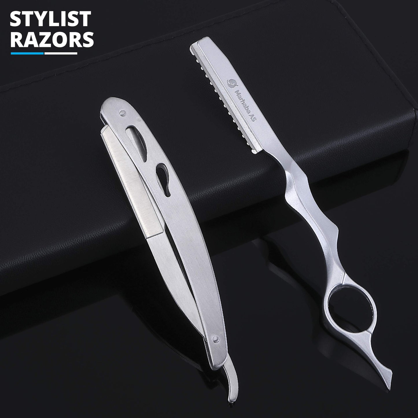MARHABA AS Hair Scissors –Stainless Steel Precision Kit for Dry & Wet Hair(10pc)