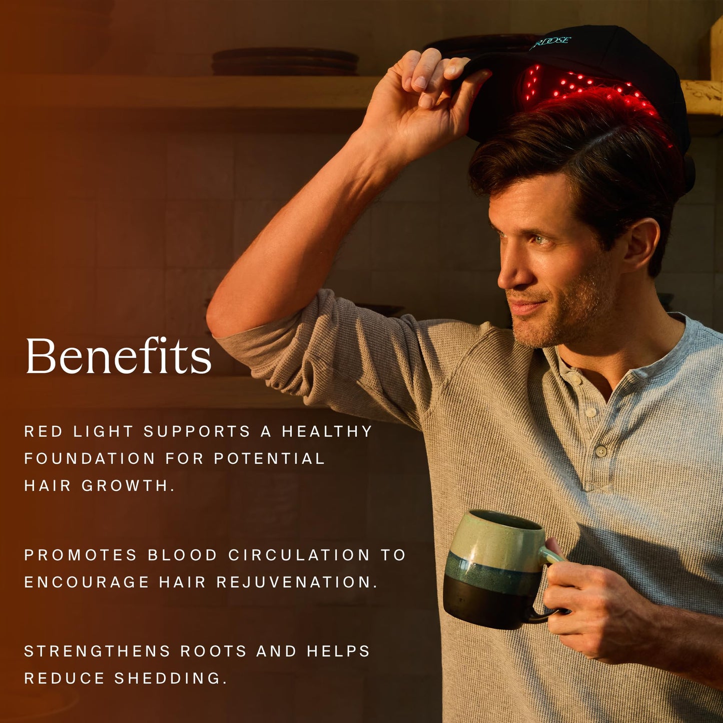 HigherDOSE Red Light Therapy Hat for Hair Growth - Reduce Hair Loss & Shedding - Targeted Infrared Red Light Therapy to Support Scalp Health