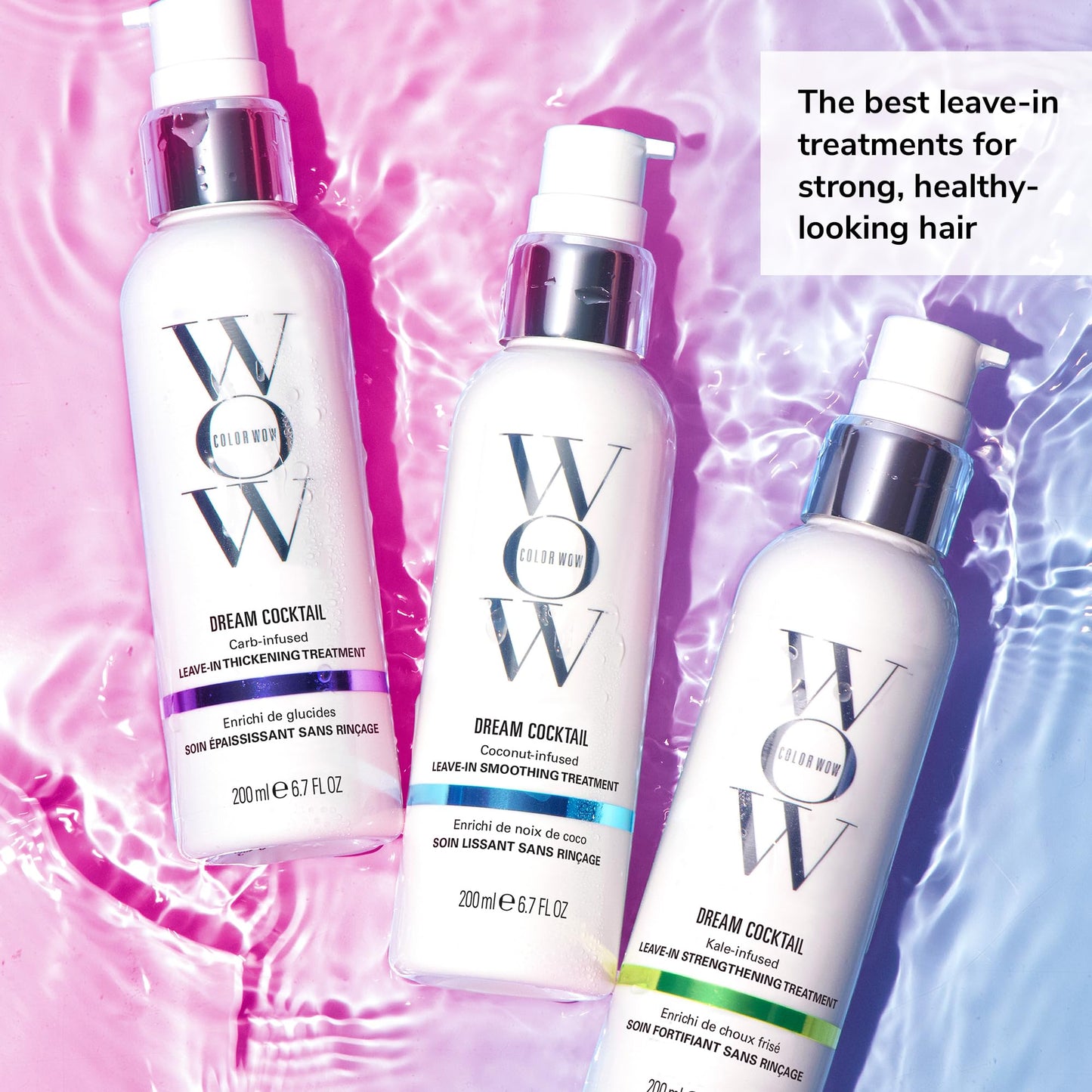 COLOR WOW Dream Cocktail Kale Infused Leave-in Treatment – for fragile, damaged hair | Reduce hair breakage by 50% in a single use | Powerful heat protectant