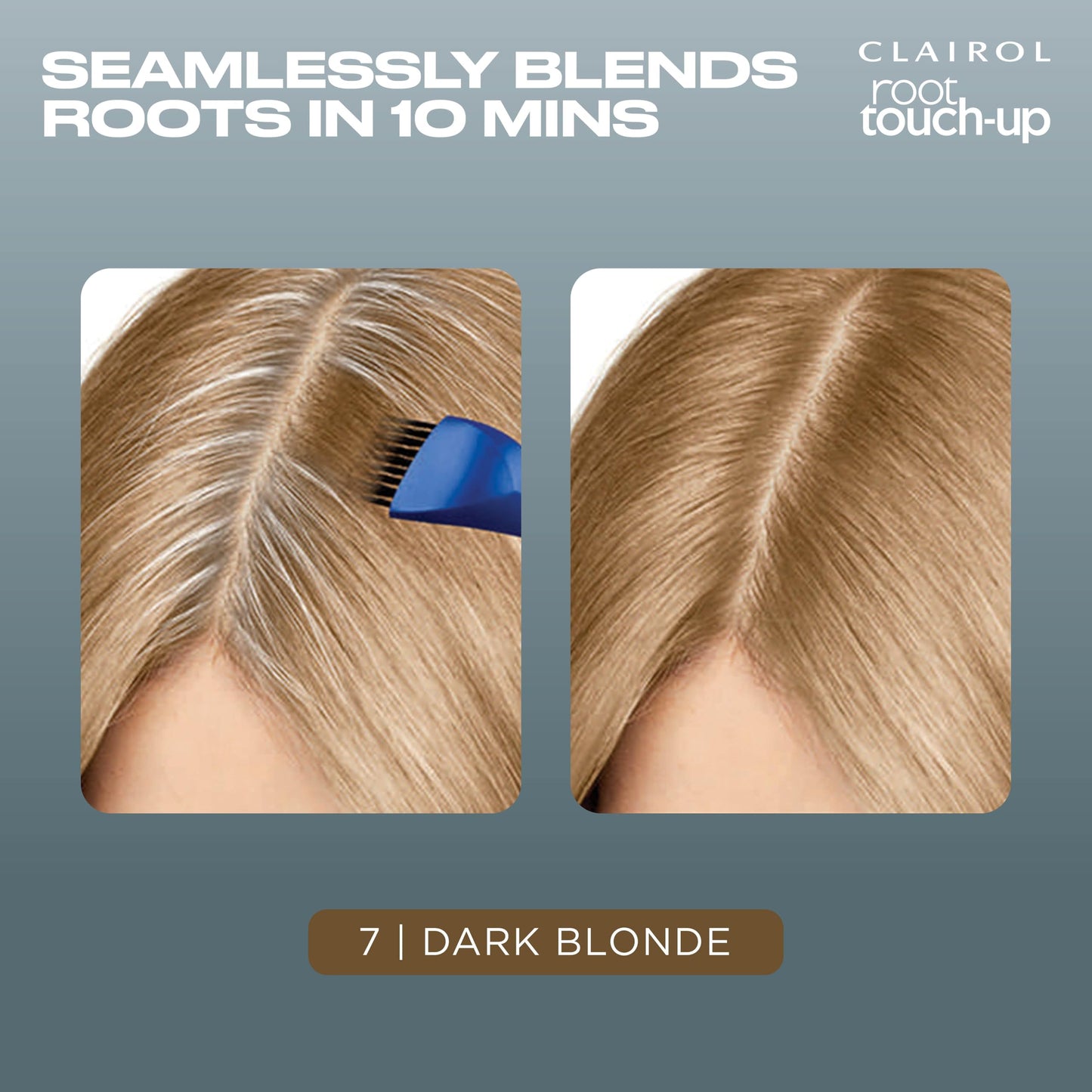 Clairol Root Touch-Up by Nice'n Easy Permanent Hair Dye, 7 Dark Blonde Hair Color, Pack of 2