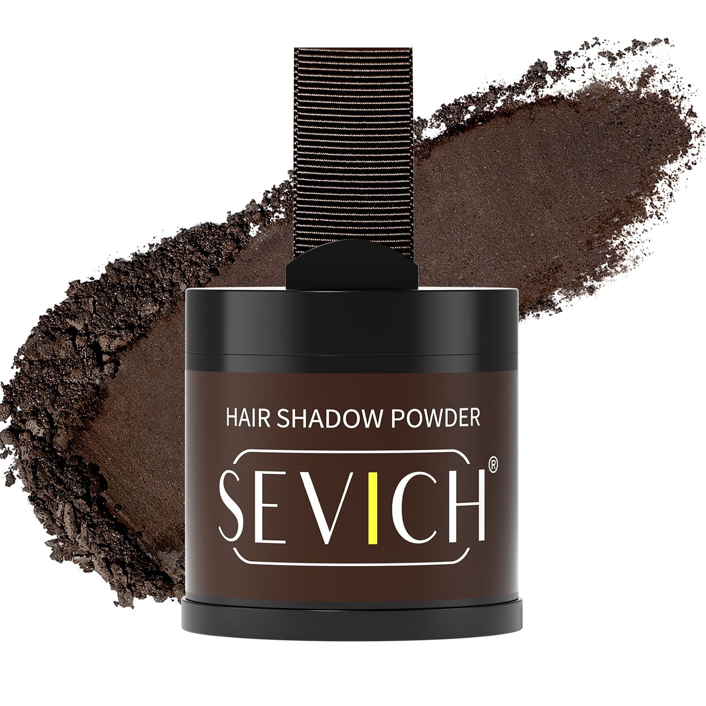 Sevich Hairline Powder 10g Large Capacity - Instantly Conceals Hair Loss, Root Touch up, Shadow Toppers for Women & Men Thinning Gray Hair - 48H Makeup Lasting, 1 Box = 2.5 Boxes, Dark Brown