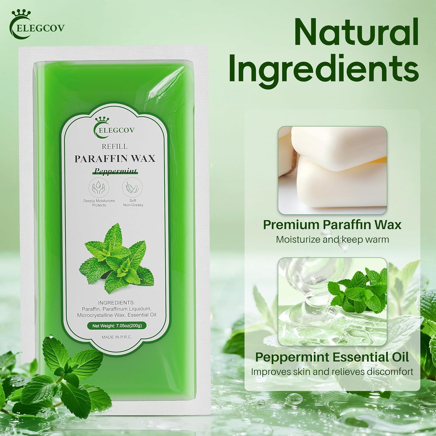 Lavender Scented Paraffin Wax Refills - 10 Pack for Hand & Feet Moisturizing Treatment