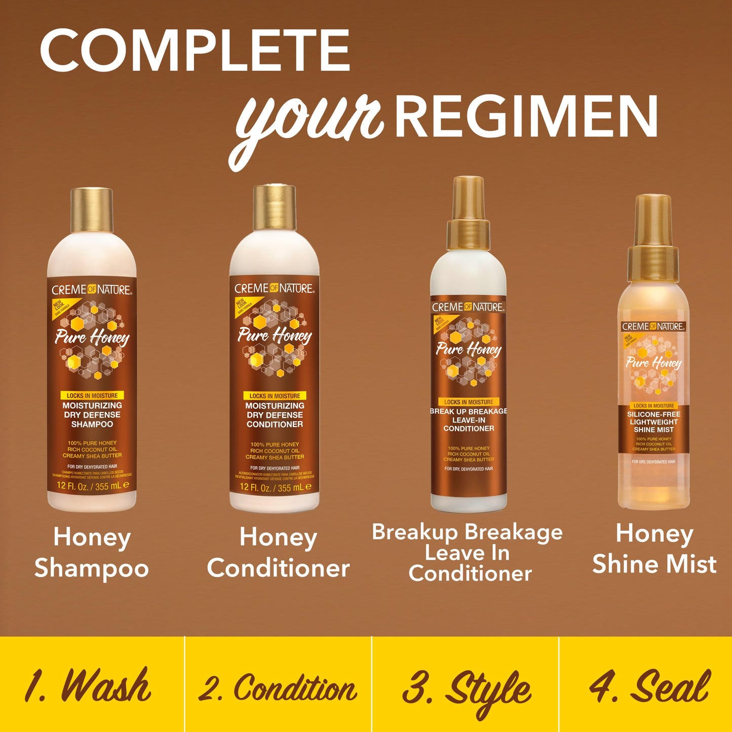 Creme of Nature Pure Honey Knot Away Leave-In Detangler, 8 oz