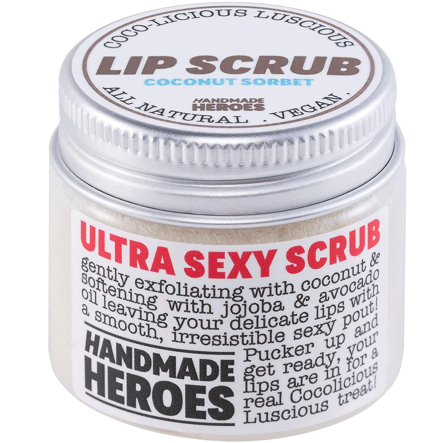 Vegan Coconut Lip Scrub - 100% Natural Exfoliator for Chapped Lips | 3pc Set