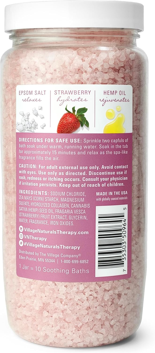 Village Naturals Moroccan Melody Mineral Bath Soak - 2 oz, 12-Pack for Relaxation