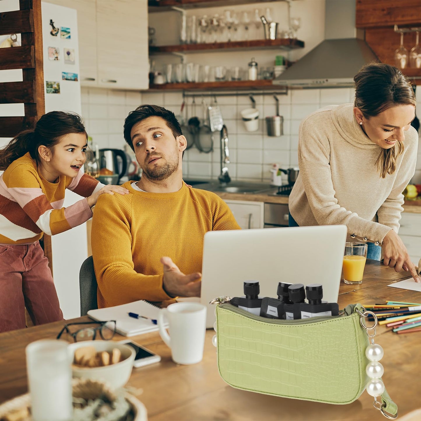 4 PCS Travel Pouches for Toiletries, 3oz Leak Proof Empty Squeeze Pouches, Refillable Travel Containers, Portable Travel Fluid Makeup Packing Pouches for Shampoo Conditioner Lotion Body Wash, Style 4