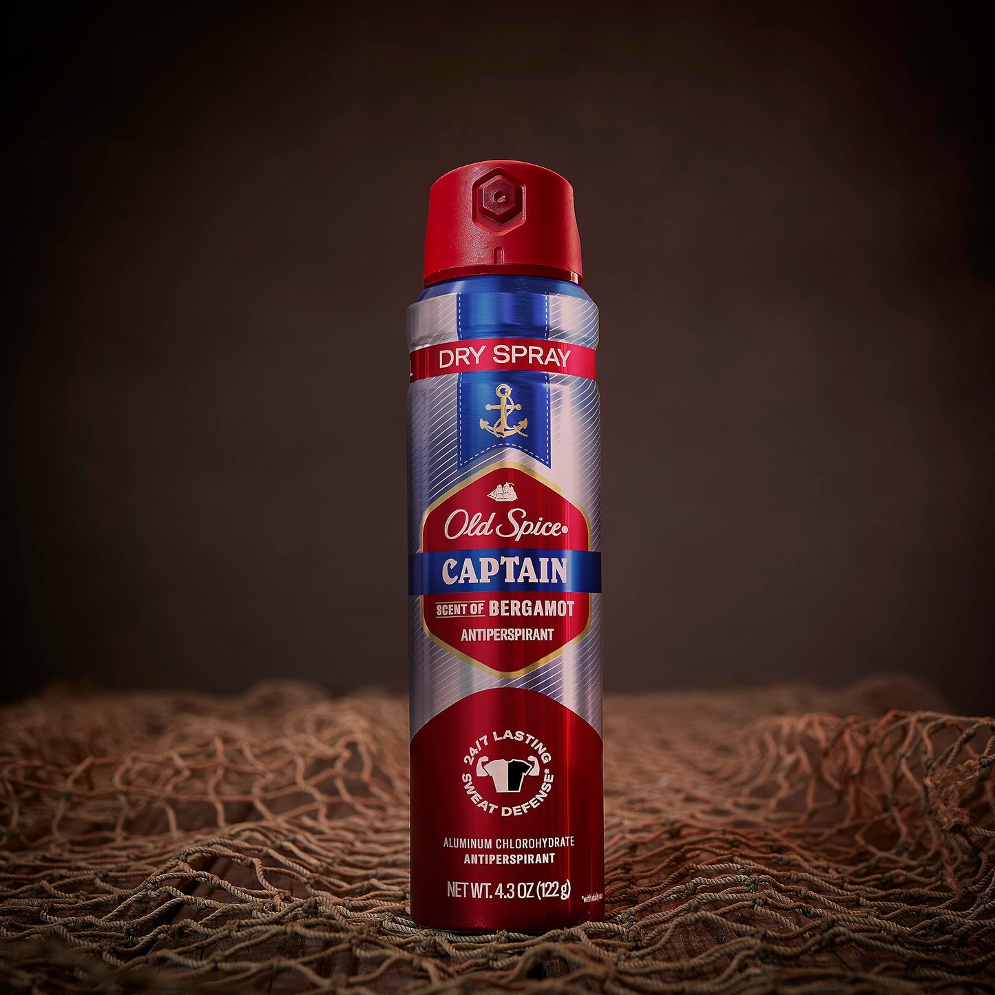 Old Spice Men's Antiperspirant & Deodorant Invisible Dry Spray Ultimate Captain, 24/7 Odor Protection, 4.3oz (Pack of 3)