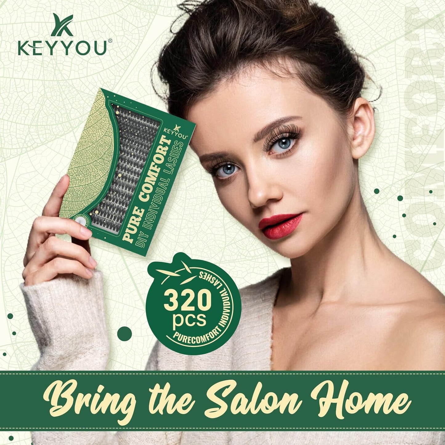 DIY Lash Extension Kit - 280 Soft Cluster Lashes, 100D Curl, Easy Application with Bond & Seal