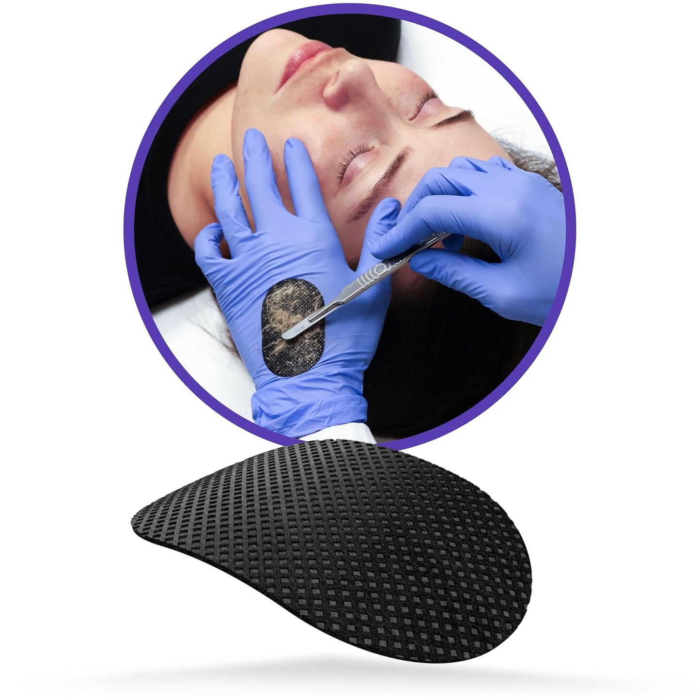 Premium Dermaplaning DermaPad - Professional Blade Wiping Pad for Estheticians