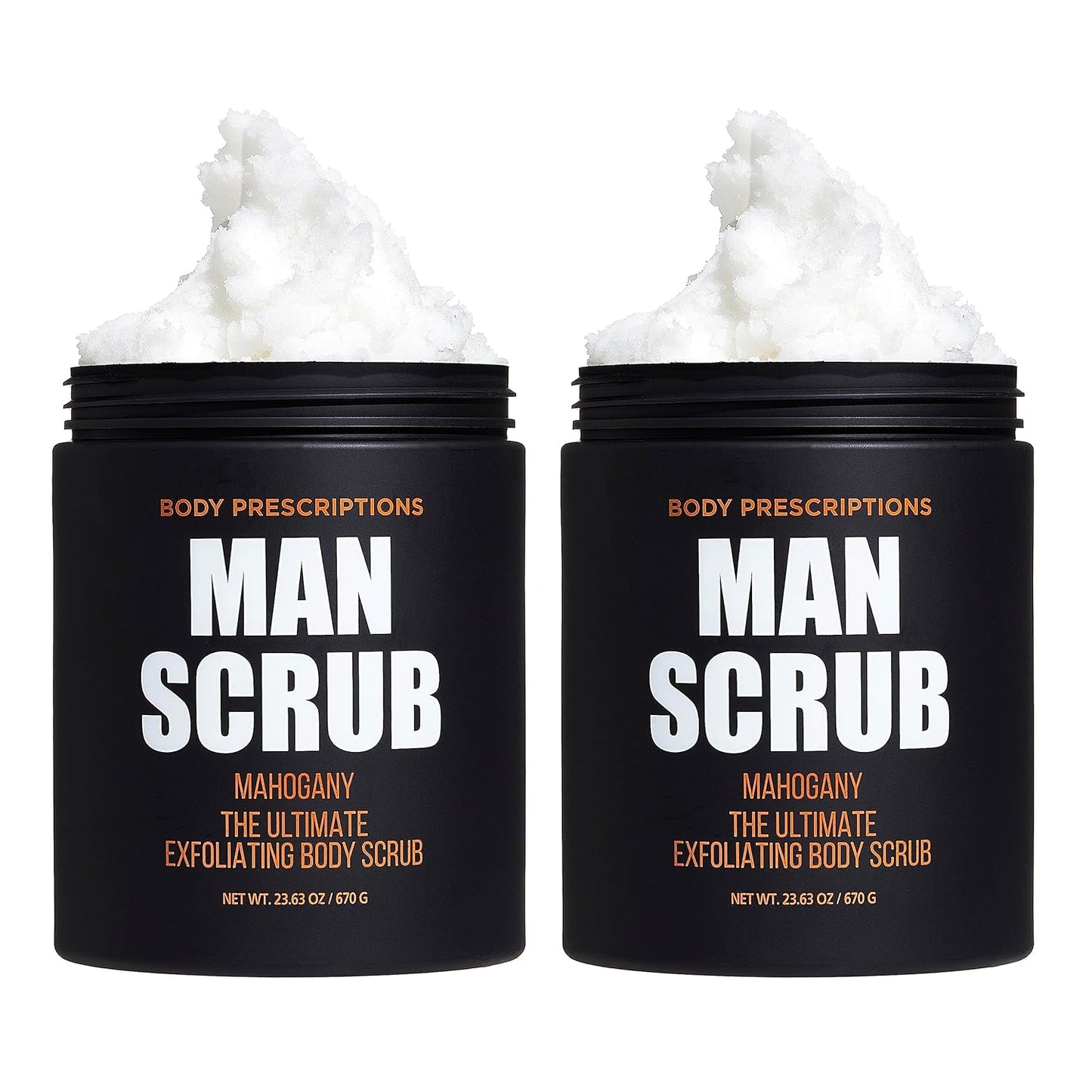 Men’s Charcoal Exfoliating Body Scrub – 21oz Cleansing Wash for All Skin Types