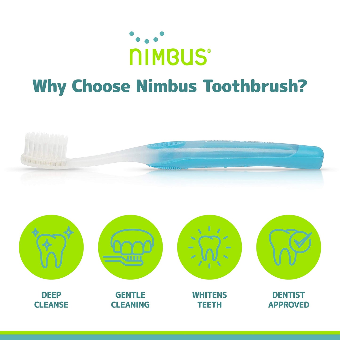 NIMBUS NIMBY Kid's Extra Soft Toothbrushes for Sensitive Teeth and Receding Gums, Periodontist Design Plaque Remover Travel Toothbrush, Individually Wrapped (4 Pack, Colors May Vary)