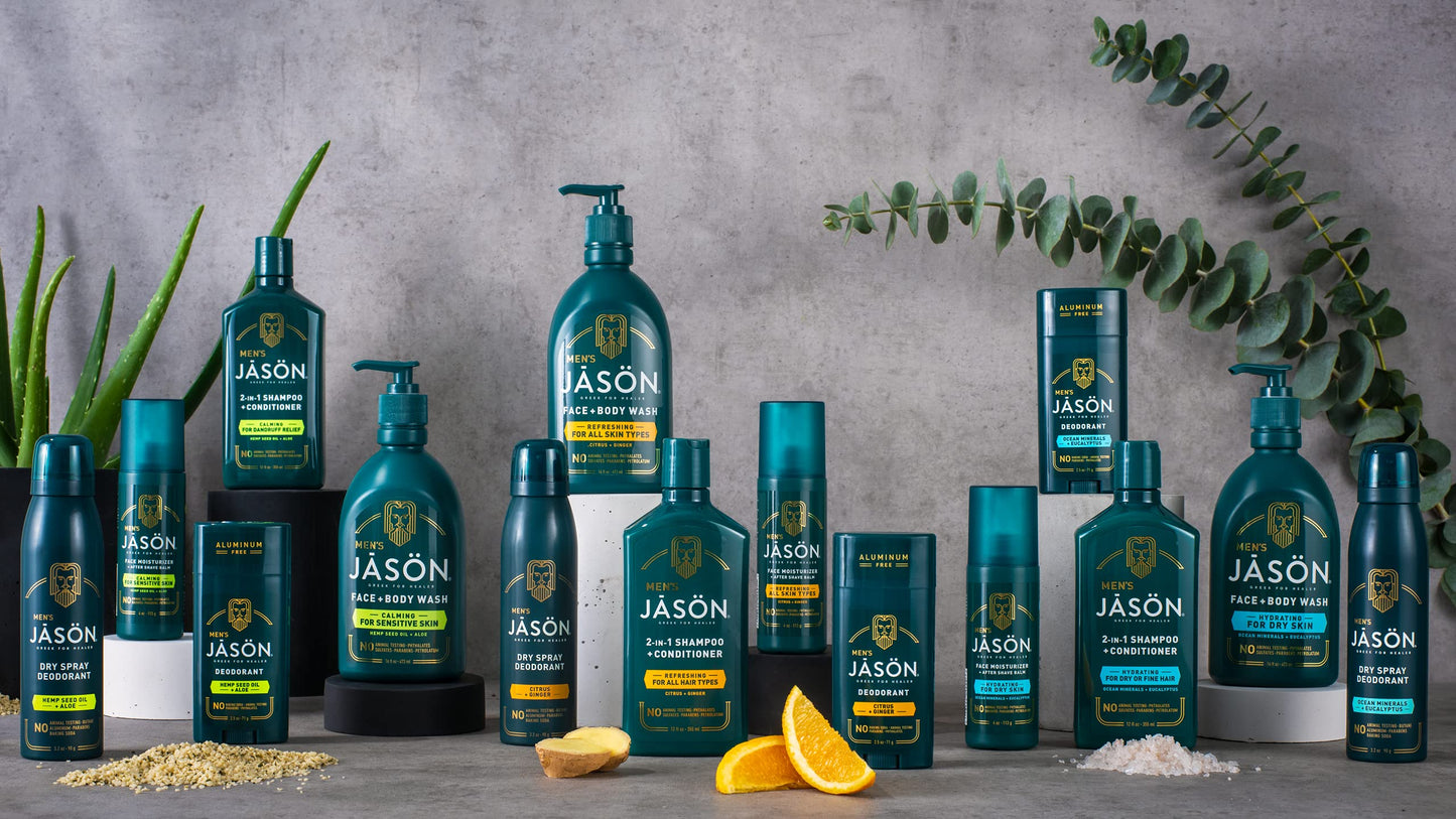 Jason Men's Calming 2-in-1 Shampoo and Conditioner, 12 oz