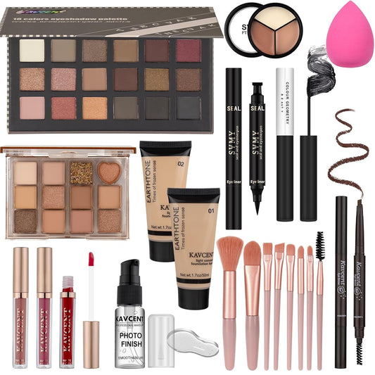 Teen Makeup Kit - Complete Set for Girls | Eyeshadow, Lip Gloss & More | Perfect Christmas Gift