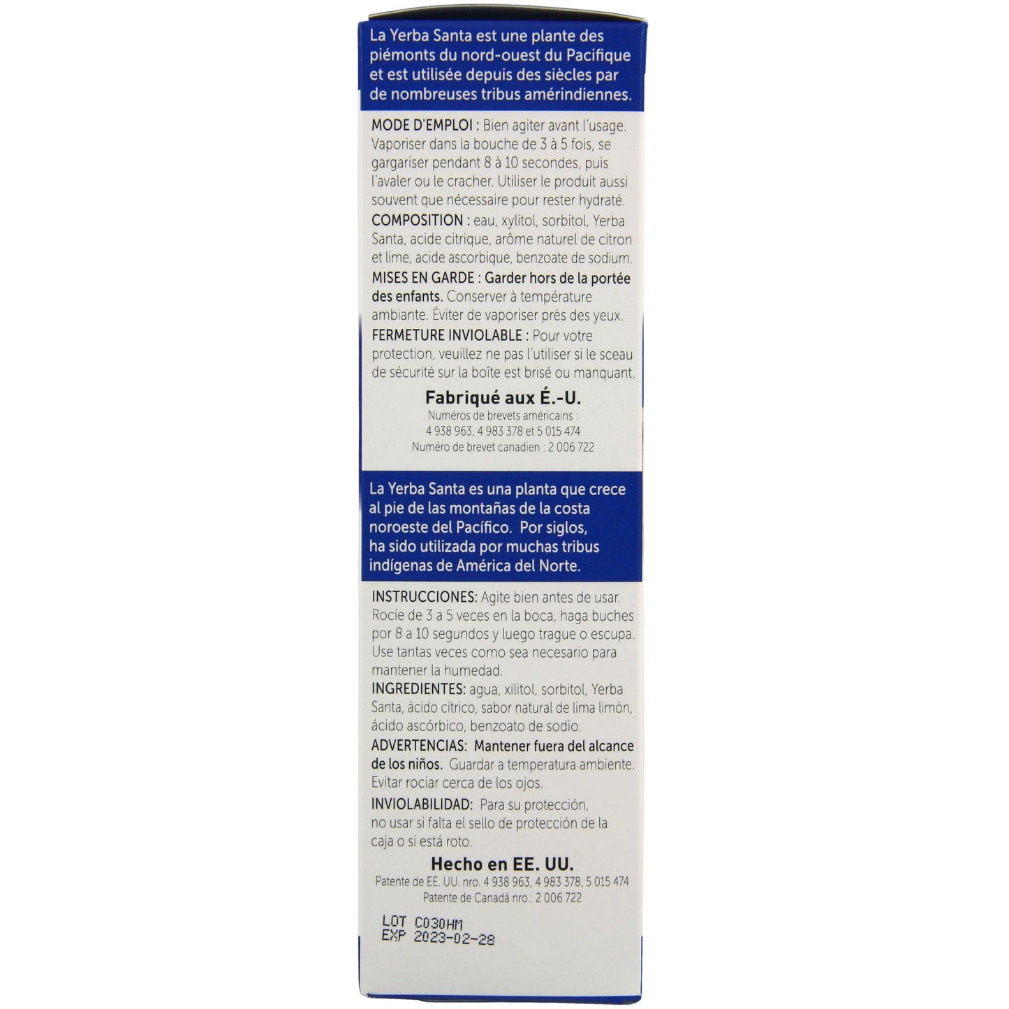 Mouth Kote Dry Mouth Spray, Oral Moisturizer with Yerba Santa, 8 Fluid Ounce