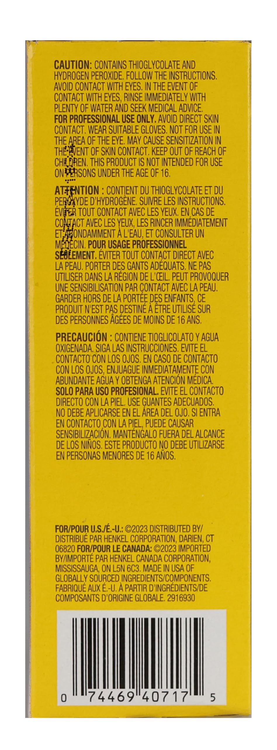 Zotos Professional Acclaim Acid Perm Regular 1 Application (Pack of 4)