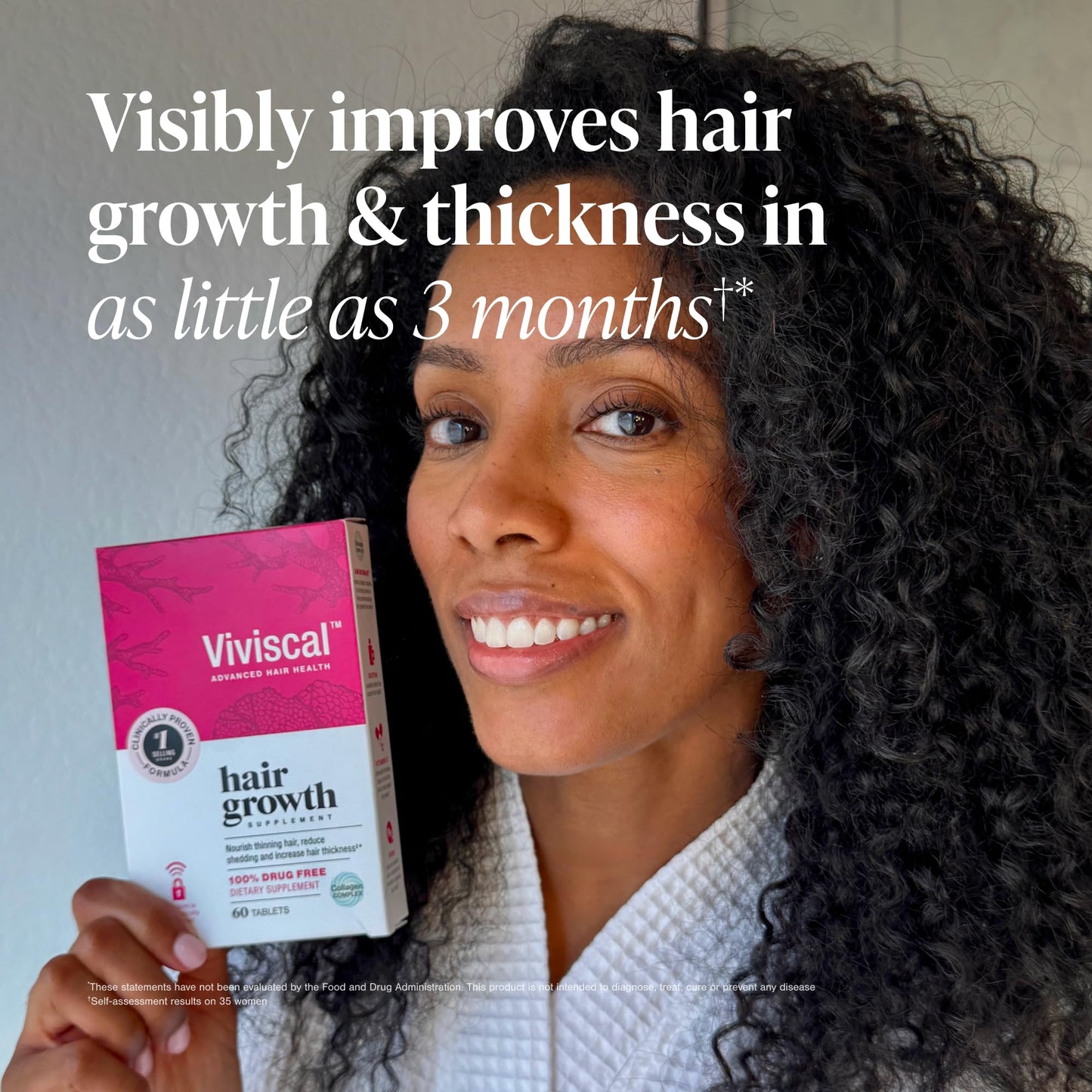 Viviscal Hair Growth Supplements For Women For Thicker, Fuller Hair, Nourishes Thinning & Loss, With Proprietary Collagen Complex, 180 Tablets, 3 Month Supply