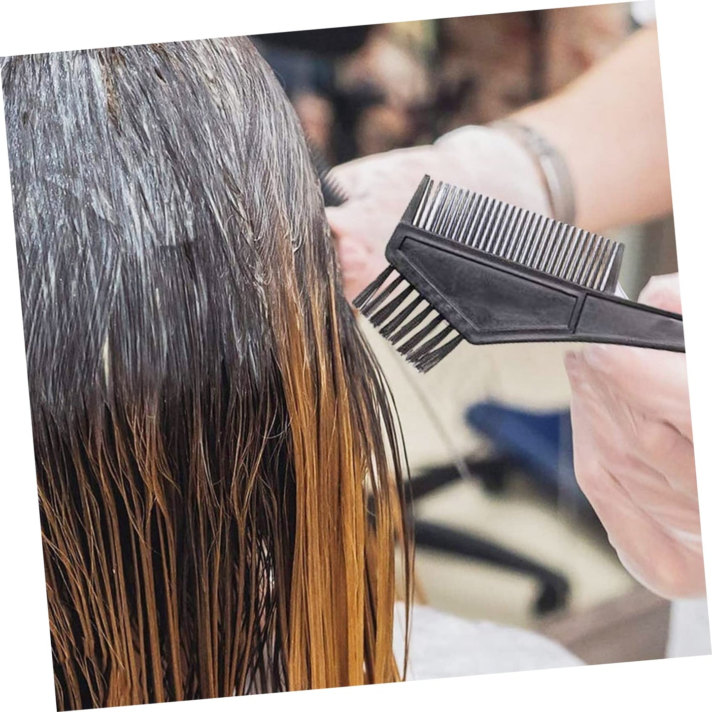 Beatifufu Hair Dye Tools 6 Pcs Hair Coloring Kit Highlights Plate Easy to Use for Home Salon