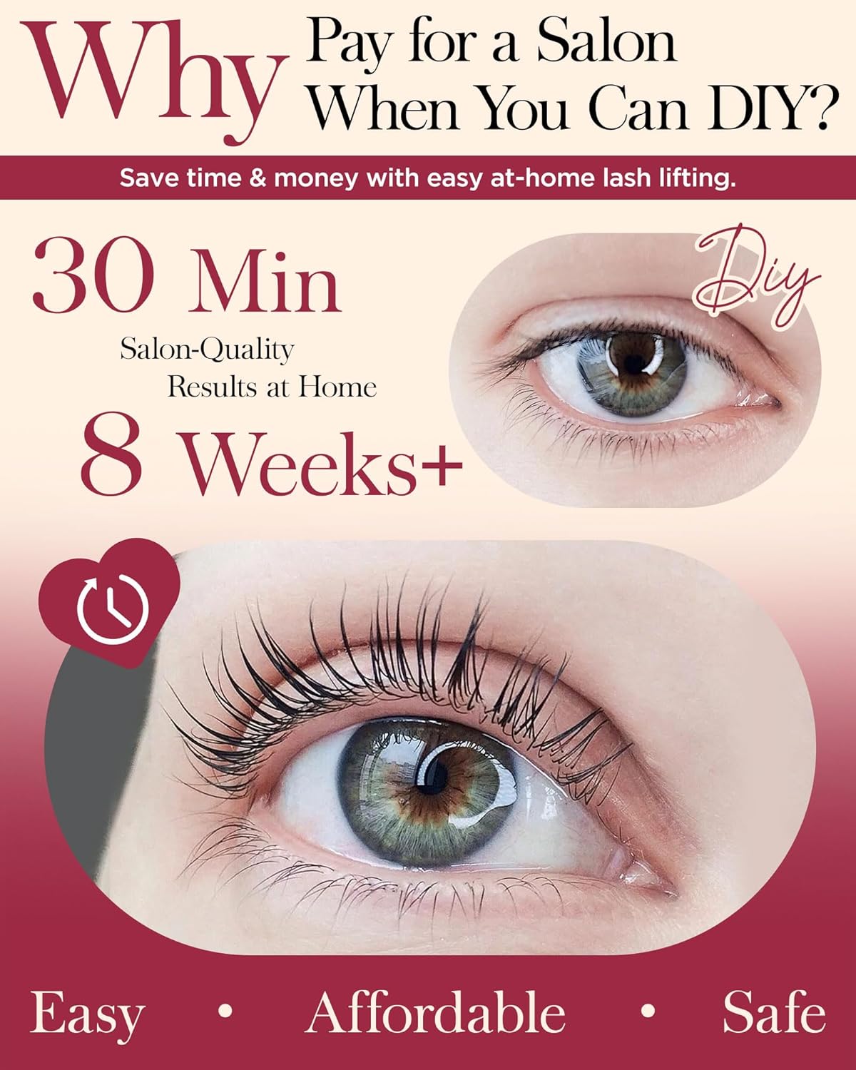 Lash Lift Kit by BEYELIAN - Professional Eyelash Perming & Curling for Salon & DIY Use