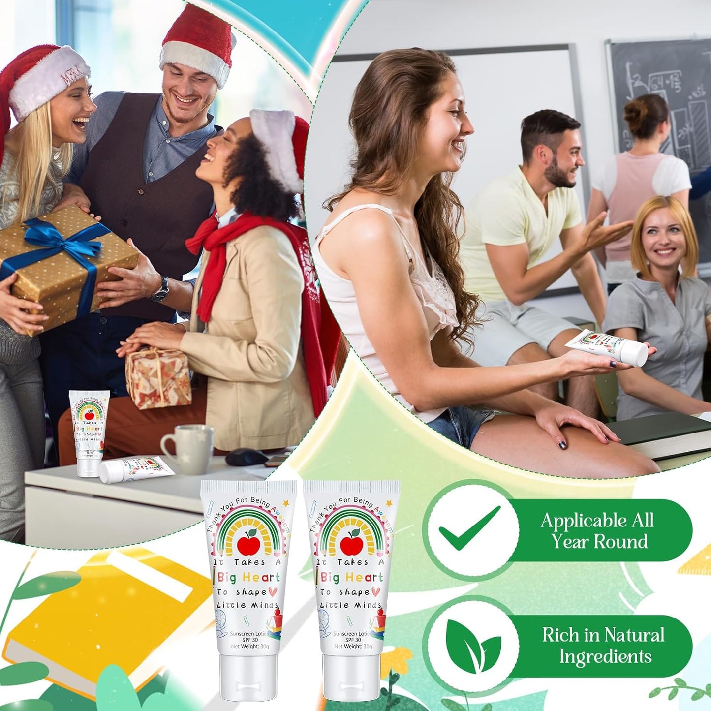 12-Pack SPF 30 Mini Sunscreen Lotion - Travel Size, Water Resistant, Perfect for Wedding Favors & Summer Gifts