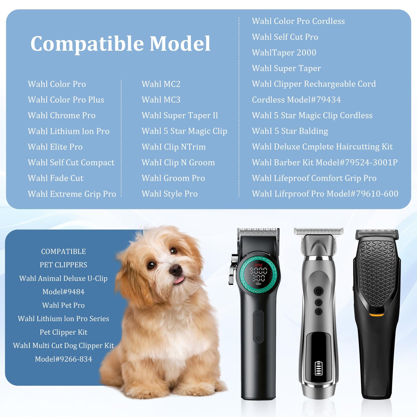 CR8GR8 Hair Clipper Guards, 3 Count - Includes NO.10, NO.12, NO.16 - Fits Most Wahl Clippers, 1.5 inch & 1.25 inch & 2 inch, Gray