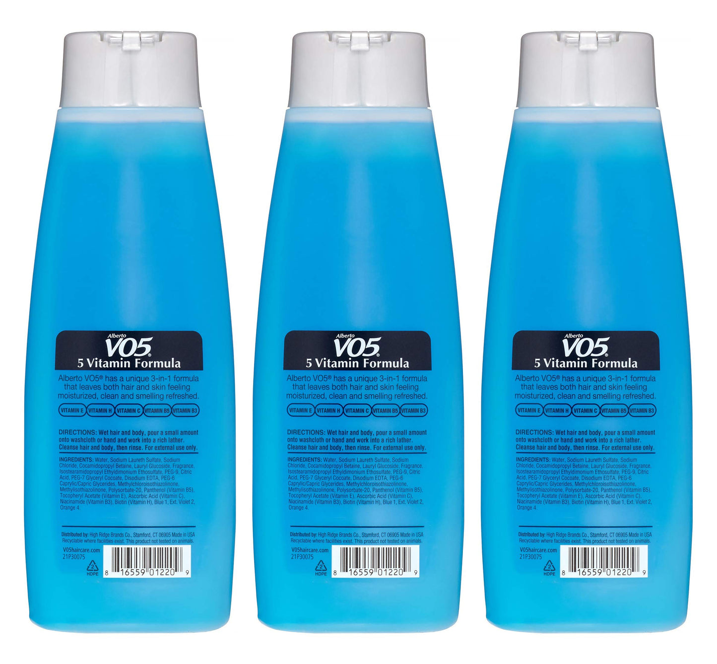3 Pk, Alberto VO5 Men's 3-in-1 Shampoo Conditioner Body Wash , Ocean Surge 12 fl. oz.