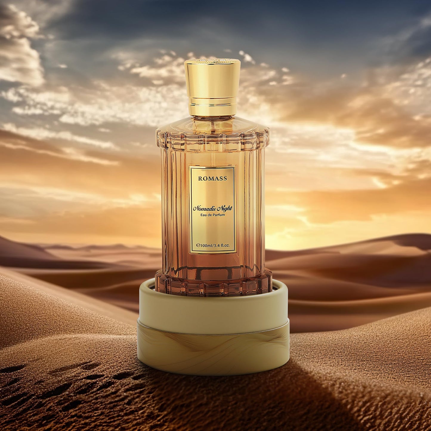 ROMASS Nomadic Night EDP Eau de Parfum for Men and Women - The woody fragrance of tree Fragrance - 3.4oz/100ml Travel Gift Perfume