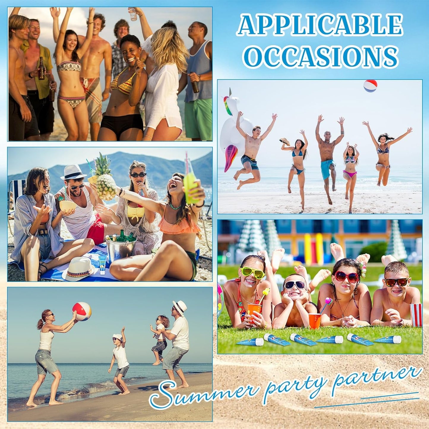 12-Pack SPF 30 Mini Sunscreen Lotion - Travel Size, Water Resistant, Perfect for Wedding Favors & Summer Gifts