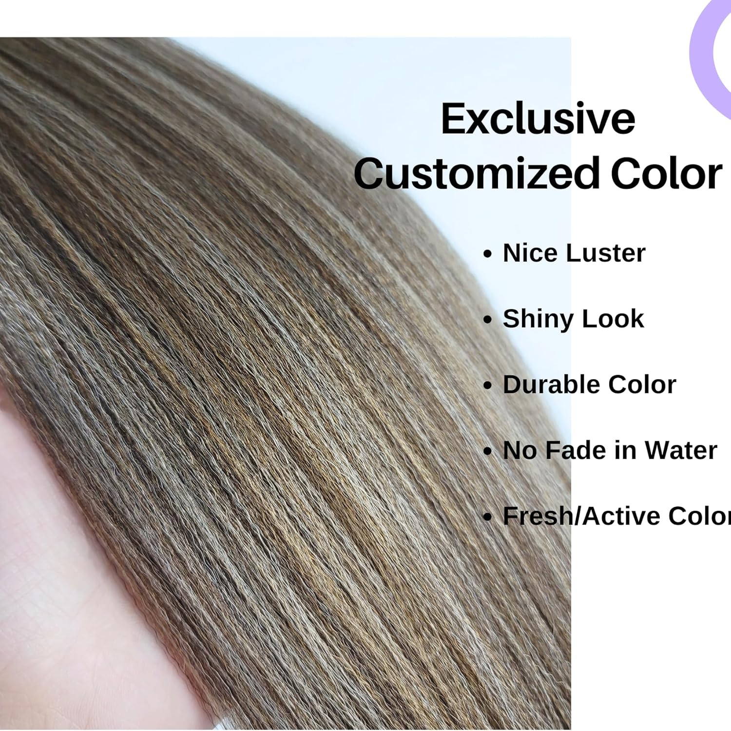 Ash Brown Pre-Stretched Knotless Braiding Hair Extensions - 6 Packs Synthetic Box Braids