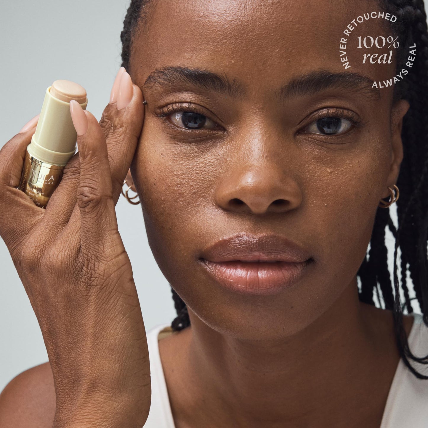 TULA Skin Care Eye Balm Gold Glow - Dark Circle Treatment, Instantly Hydrate and Brighten Undereye Area, Portable and Perfect to Use On-the-go, 0.35 oz.