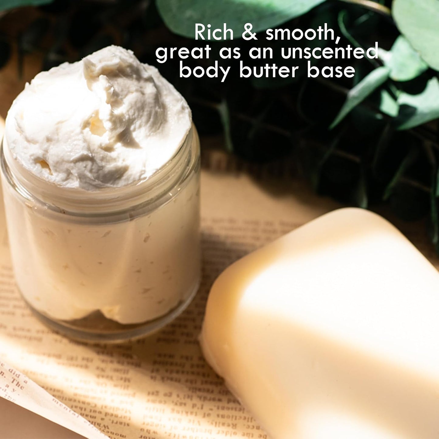100% Pure Raw Mango Butter - Natural Moisturizer for Skin & Hair - 8 oz Jar for DIY Body Butter, Lip Gloss & Lotion Bars