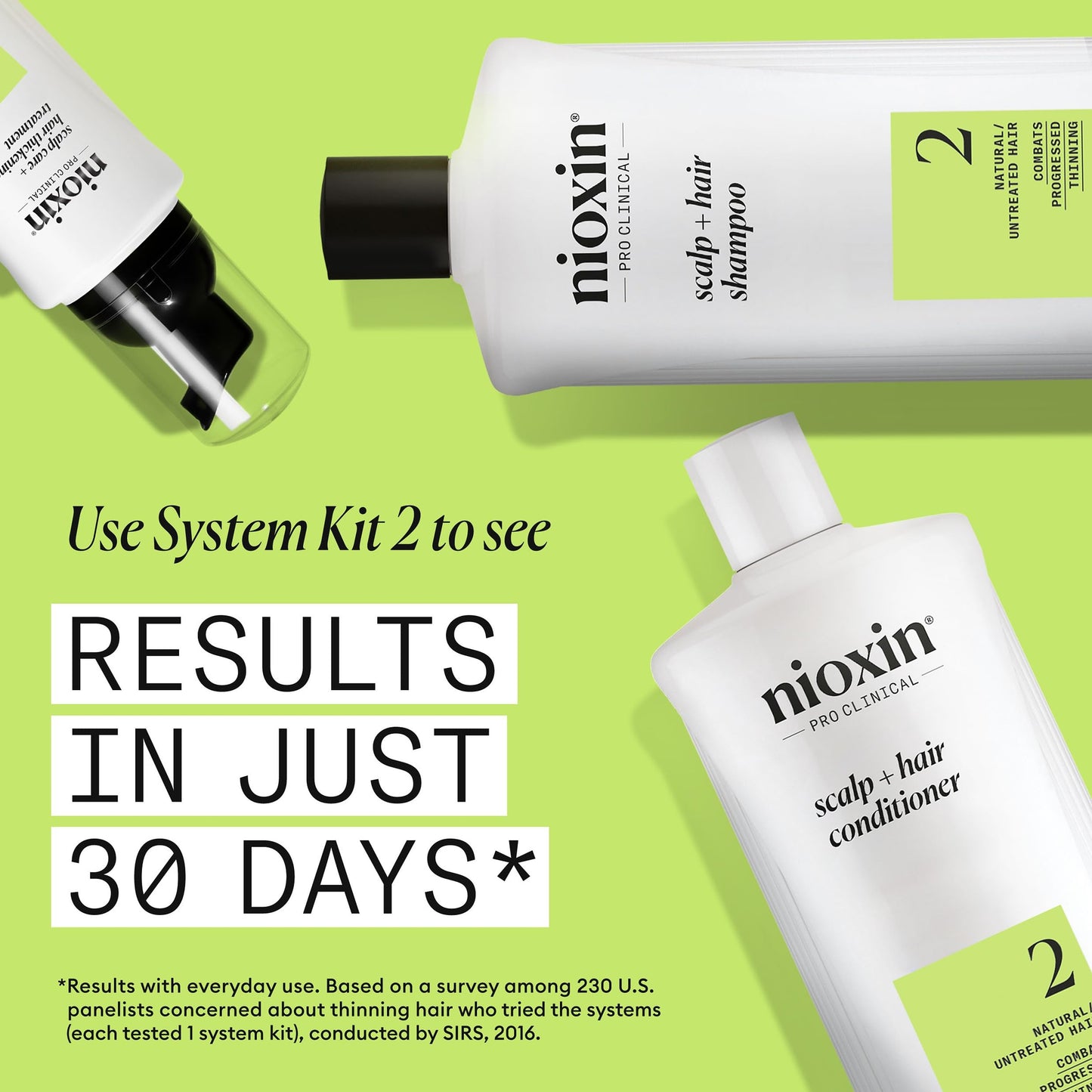 Nioxin Scalp + Hair Thickening System 2 Conditioner| For Natural or Untreated Hair with Progressed Thinning| With Niacinamide and Biotin | 33.8 Fl oz.