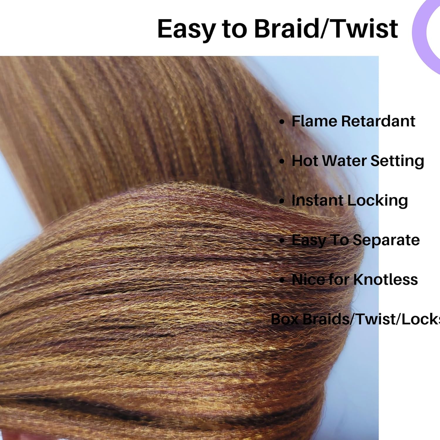 Ash Brown Pre-Stretched Knotless Braiding Hair Extensions - 6 Packs Synthetic Box Braids