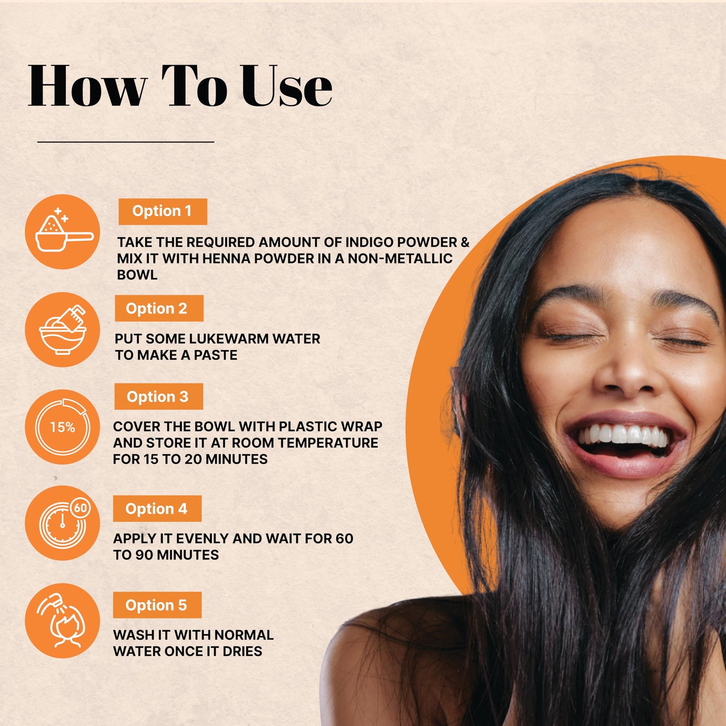 Just Jaivik 100% Organic Indigo Powder - 227 gms / 1/2 LB Pound / 08 Oz - Indigofera Tinctoria- A 100% Organic Hair Dye - Color your hair dark brown to black with Henna